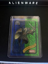 2025 Topps Chrome Marvel TASKMASTER #17 BLUE AND GREEN SHIMMER refractor/199 ZM