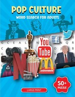 Pop Culture Word Search Book For Adults | Large Print Word Puzzle Book | Bidden