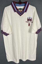 RETRO REPLICA MENS WEST HAM UNITED 1979/1980 SOCCER FOOTBALL SHIRT JERSEY SIZE L