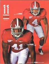 UA Alabama Crimson Tide 2011 Football Season Media Guide Barron Upshaw BCS Champ