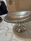 Vintage Oneida Silversmiths Silver Plated Footed Pedestal Candy Nut Dish Compote