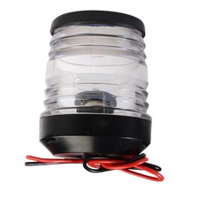 LED Mast Head White Light 360 Degree Navigation Black Cover Boat MASTBK2L