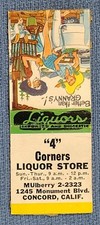 "4" Corners Liquor Store Concord California 