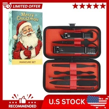 Manicure Set - Stocking Stuffers for Men & Women, 8 Pieces Stainless Steel...