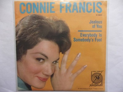 45er Original USA-Pressung  Connie Francis  Everybody is somebodys fool mit Pic