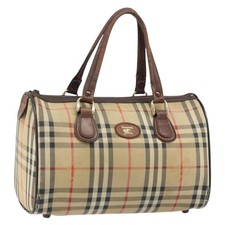 Borsa a mano Burberrys Nova Check tela beige oro originale bs33687