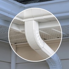 Amerimax 27264 White Aluminum A Gutter Elbow 2 H x 3 W x 3 L in. Pack of 15 
