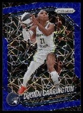 2025 Panini Prizm WNBA #9 DiJonai Carrington Blue Velocity Prizms