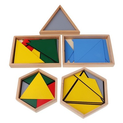 Konstruktives Dreiecke-Dreieck-Matching-Spielzeug-Säuglings-Kinder-frühes