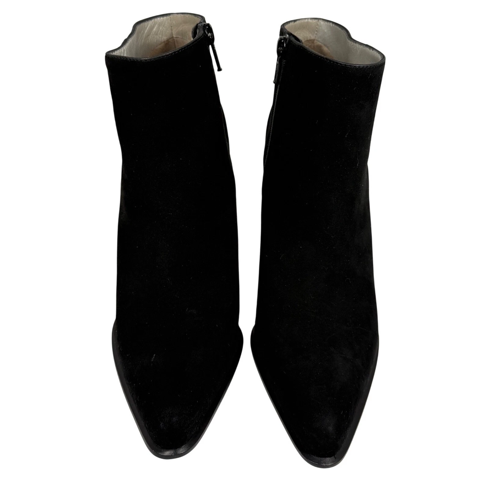 Prada — PRADA Black Suede Booties, Size 8