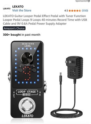 Lekato Looper Pro Mini Pedal Loop Station M00775 Open Box New