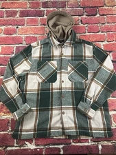 DR Essentials Men’s Hoodie Plaid Size Large