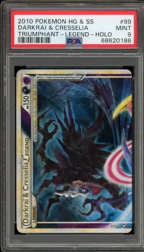 Pokemon Darkrai & Cresselia Legend Top Triumphant Holo Rare #99 PSA 9 Mint