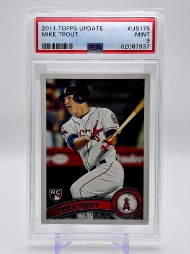 2011 Topps Update MIKE TROUT Rookie #US175 Iconic RC Angels PSA 9