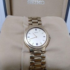 Seiko Presage 9539-6000 Gold Watch Men's Quartz Vintage Used