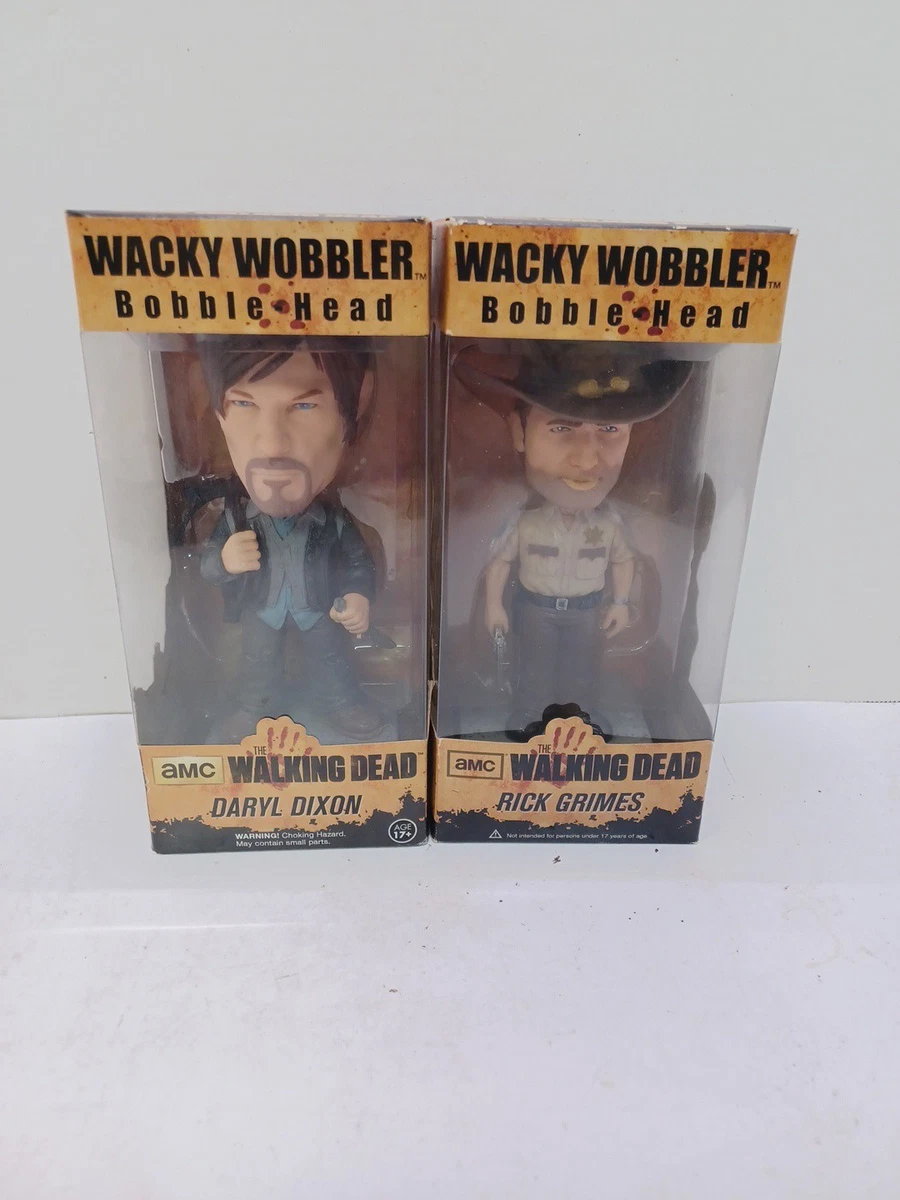 Funko Wacky Wobbler Rick Grimes – The Walking Dead – Figurine à Tête Mobile 18 Cm – Collectionneur – Dès 17 Ans