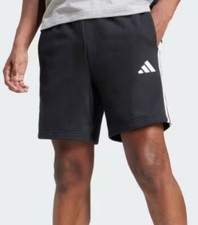 NWT Adidas M 3-Stripes Active Shorts Men's S Black/White 7" Inseam