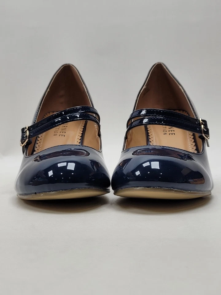 Tacones Mary Jane Windy vintage para mujer azul marino talla 10 Foto 3 de 4