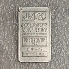 Johnson Matthey JM 5g .999 Fine Silver Bar Serial 563779 Total 5g