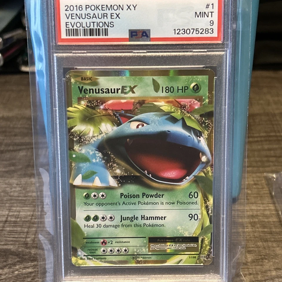 Venusaur Ex 1, Charizard Ex 12, Blastoise Ex 21 PSA 9 Evolutions Set - Image 2 of 4