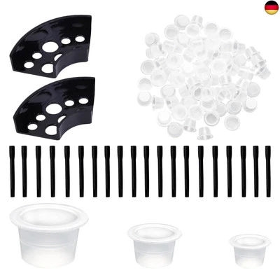 MARKE NUWIQ 300 Stück Tattoo Tintenbecher, Tinte Pigment Cups, Ink Cups Tattoo Zubehör, mit
