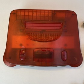 Nintendo 64 N64 Watermelon Red Console US OEM Controller And Cords NUS-001