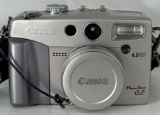 Canon PowerShot G2 4.0MP Digital Camera - Tested + Battery And SD Card