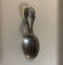 Oneida 1920s Silver plated Spoon baby toddler curved loop handle Community Plate