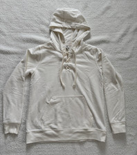 J.CREW Ivory Cotton Pullover Hoodie XS Women's Long Sleeve Drawstring