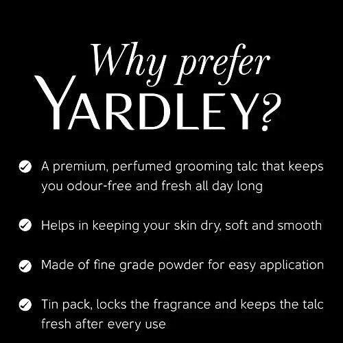 Yardley London Gentleman Deodorising Talc Talcum Powder for Men - 100 Gm - Image 4 of 4