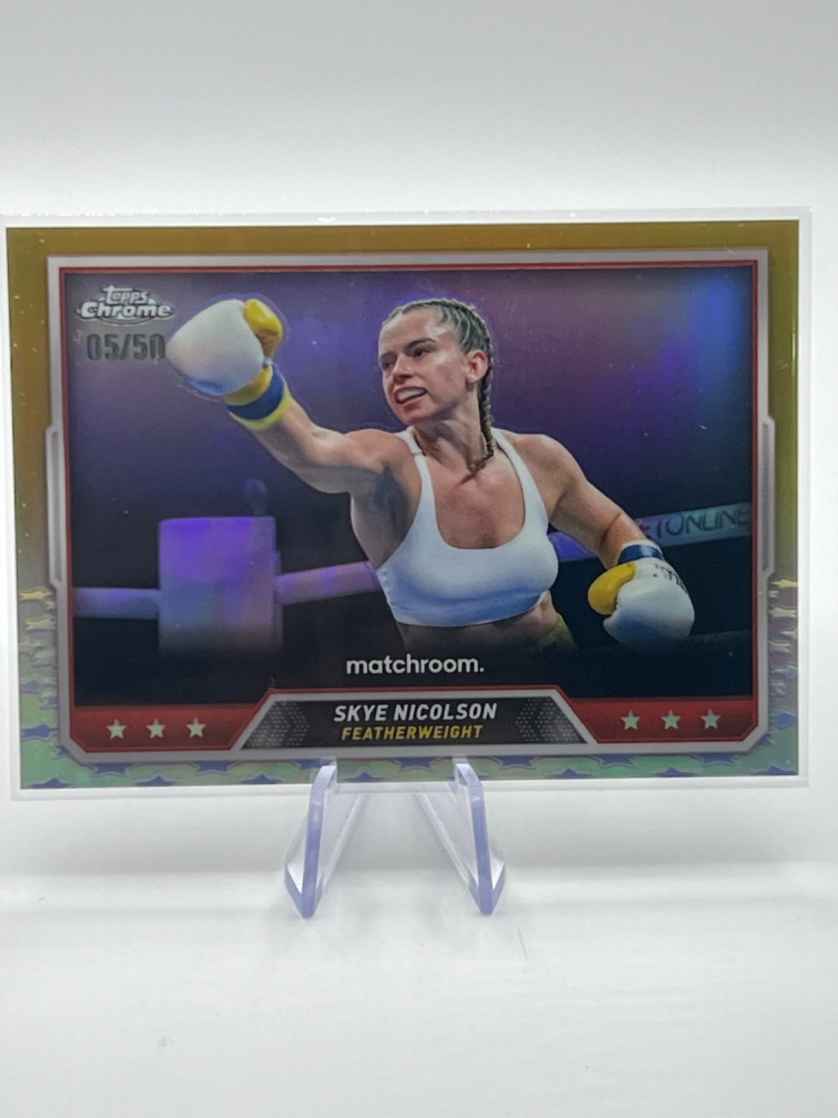 2024 Topps Chrome Skye Nicolson gold Refractor /50