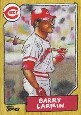 BARRY LARKIN TOPPS SHOEBOX TREASURES BY ANDY FRIEDMAN BASE REDS #69 2025 25