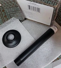 Brizo RP48985BL Essential 6" Ceiling Mounted Shower Arm and Flange - Matte Black