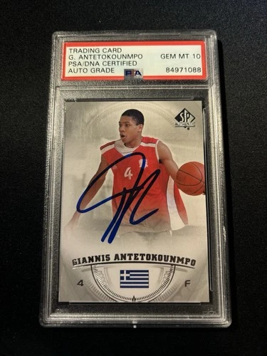 Giannis Antetokounmpo 2013-14 SP Authentic RC Auto #36 - PSA/DNA 10