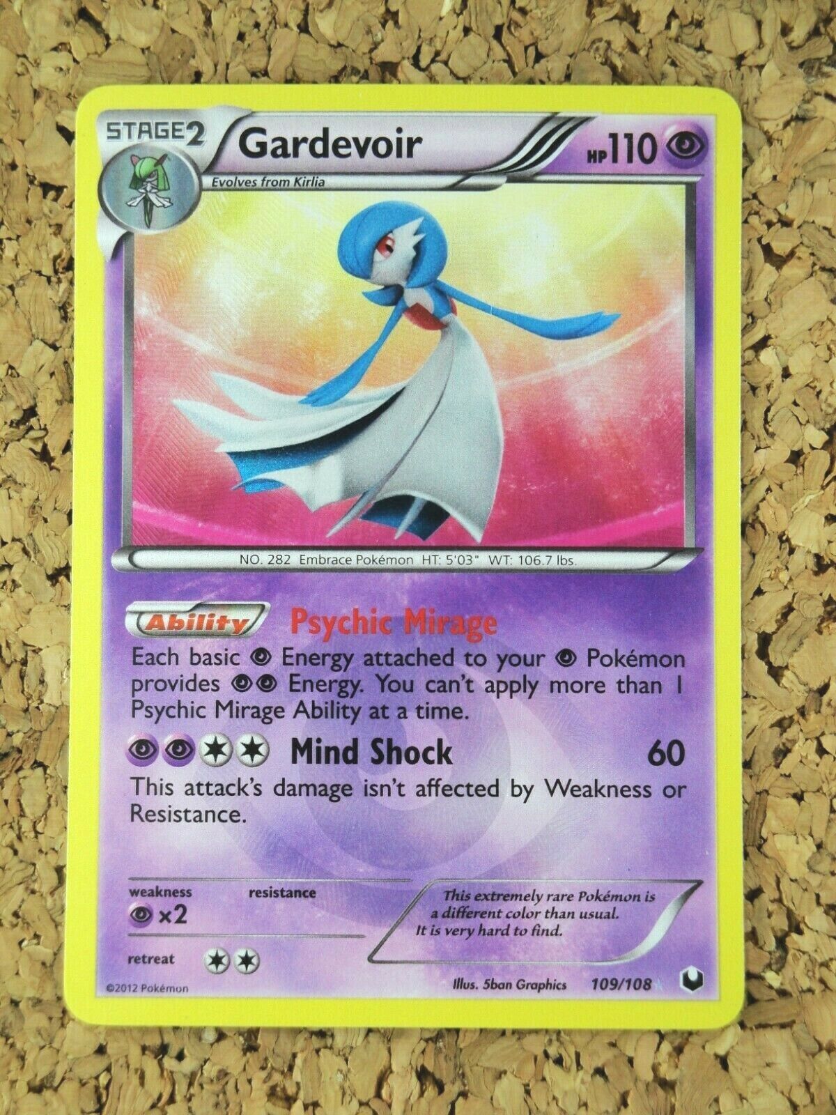 Pokemon 2017 SM#3 Light Consuming Darkness Gardevoir GX Secret Rare  Holofoil Card #055/051