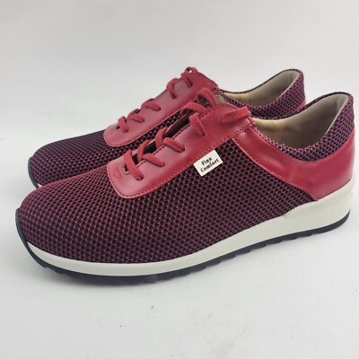 Finn Comfort Cerritos Red Shoes Sneakers Lace-Up. Womens Size C7. New Rare