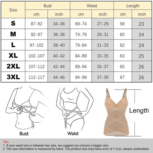 Women's Waist Slimming Shapewear Body Shaper Compression Seamless Shirt Tops US - Picture 2 of 31