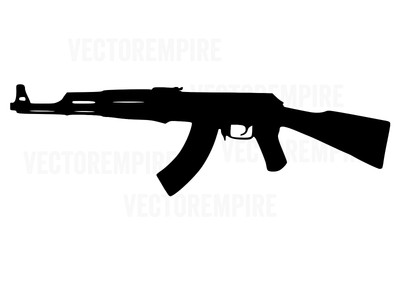 Ak 47 Svg Gun Vector Ak47 Rifle Dxf Gun Cricut Files Rifle Svg Ak Eps Ebay