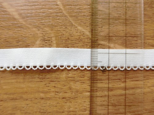 White Knicker Underwear Lingerie Mid Elastic 12mm Scalloped Edge 12M, Cut-off - Picture 10 of 14