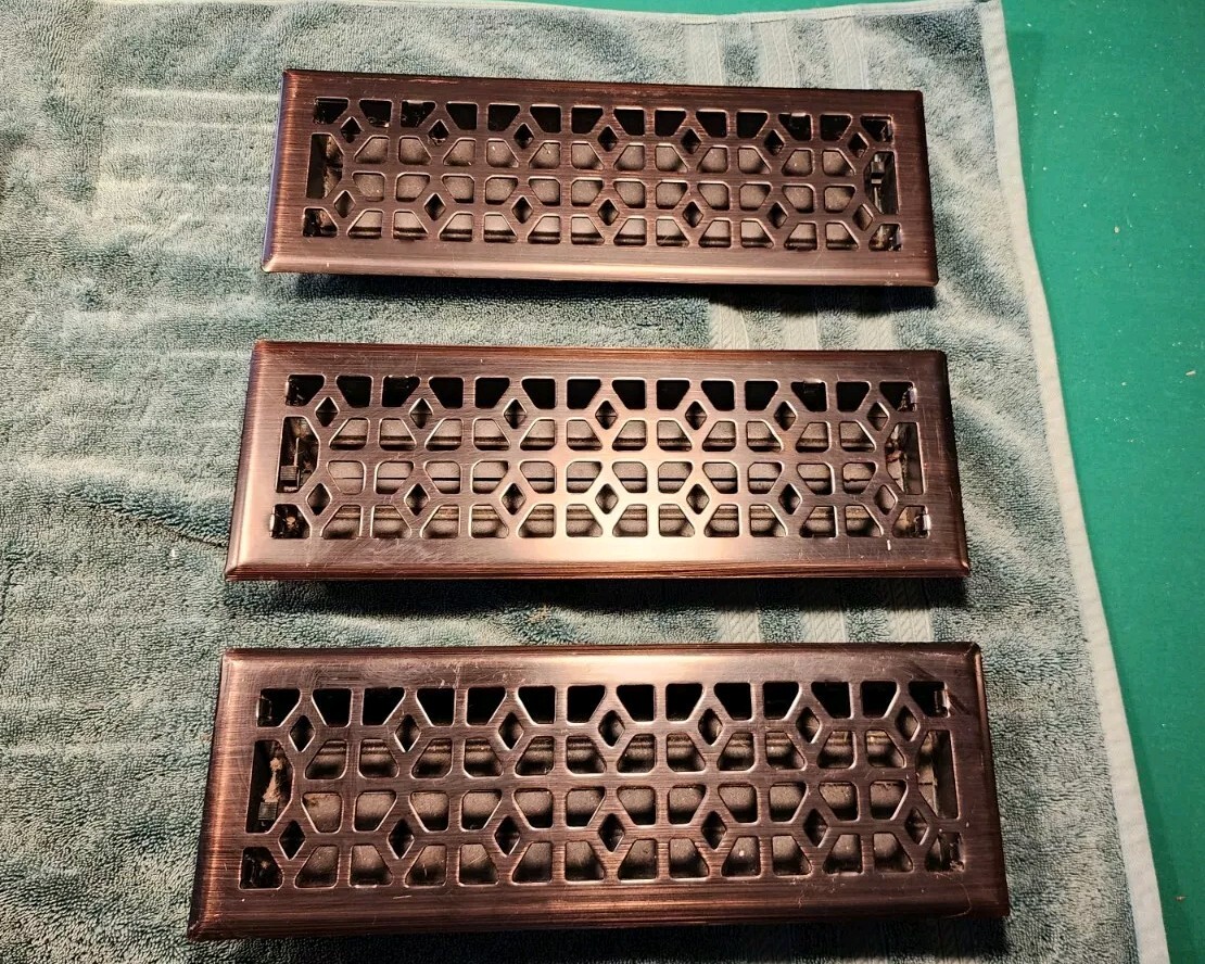 6" X 16" Steel floor register Oil rubbed bronze 3 Available