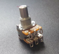 Genuine Fender 500K 3/8" Solid Shaft Pickup Pan Pot for American Deluxe Basses