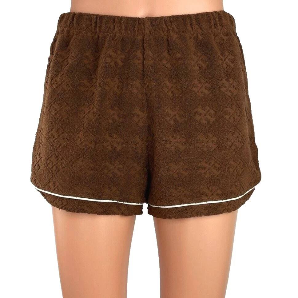Shorts de Tamanho Regular Tory Burch Marrom para mulheres