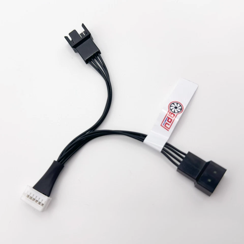 Asus 3070 Dual 7 pin / 2x 4 pin GPU FAN RTX Adapter converter cable DeShroud MOD - Image 3 of 4