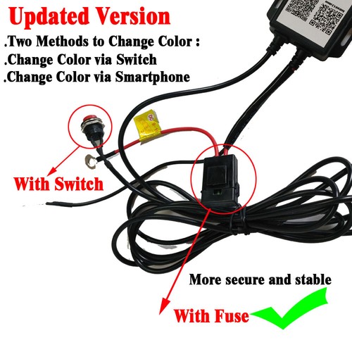 16pcs RGB LED Multi-Color Offroad Rock Lights Strobe Wireless Bluetooth Kit 12V - Picture 5 of 12