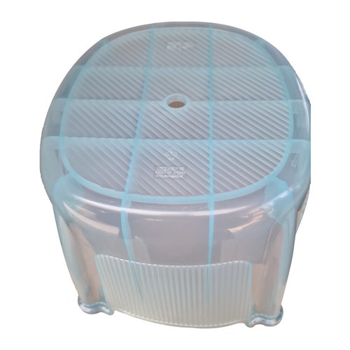 Shower Stool With Anti Slip Grip & Leakage Hole Portable Seat Kids & Adults Blue - Picture 2 of 7