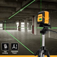 PREXISO 100Ft Self Leveling Laser Level Green Point Cross Laser Line Tool 5 Mode
