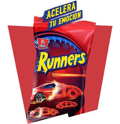 Mexican chips Barcel RUNNERS 5 BAGS, (80 G EACH)