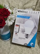 Vivitar Smart Security Wireless Smart Soft White LED Bulb 800 Lumens (60 Watt)