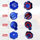 4Pcs Red Aluminum Alloy Engine Oil Cap & Radiator Trim For Corvette C8 2020+ - View #3