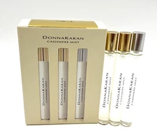 Donna Karan 3-Pc Cashmere Mist Purse Spray Holiday Set ~10 ml / 0.34 oz  Each